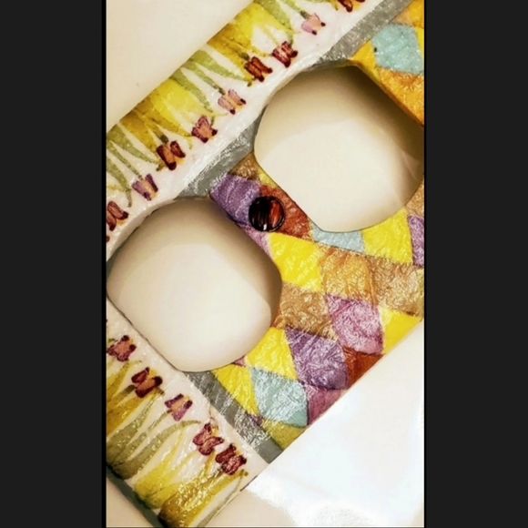 Mackenzie Childs Paper Decoupage in Switch Plates - Picture 2 of 8